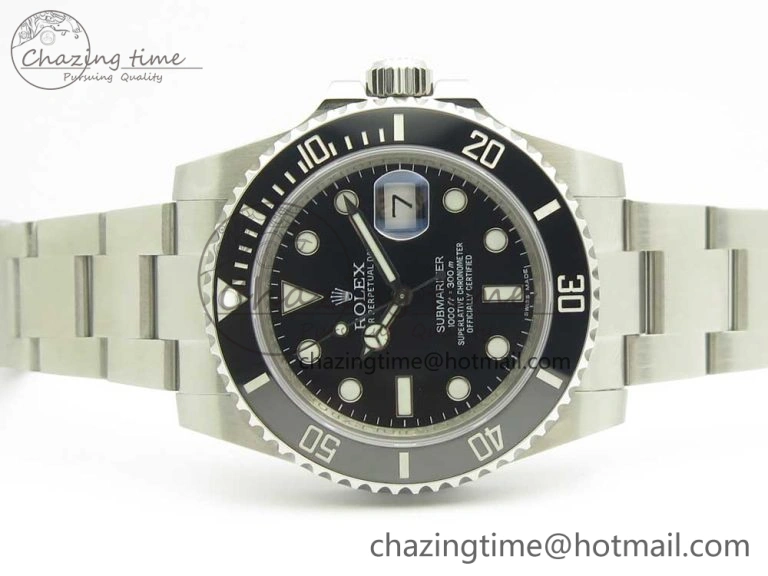 Submariner 116610 LN Black Ceramic VRF 904L 1:1 Best Edition on SS Bracelet VR3135