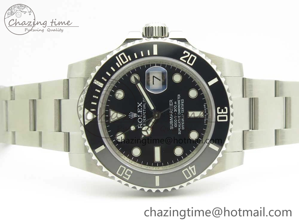Submariner 116610 LN Black Ceramic VRF 904L 1:1 Best Edition on SS Bracelet VR3135