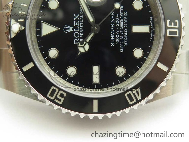 Submariner 116610 LN Black Ceramic VRF 904L 1:1 Best Edition on SS Bracelet VR3135