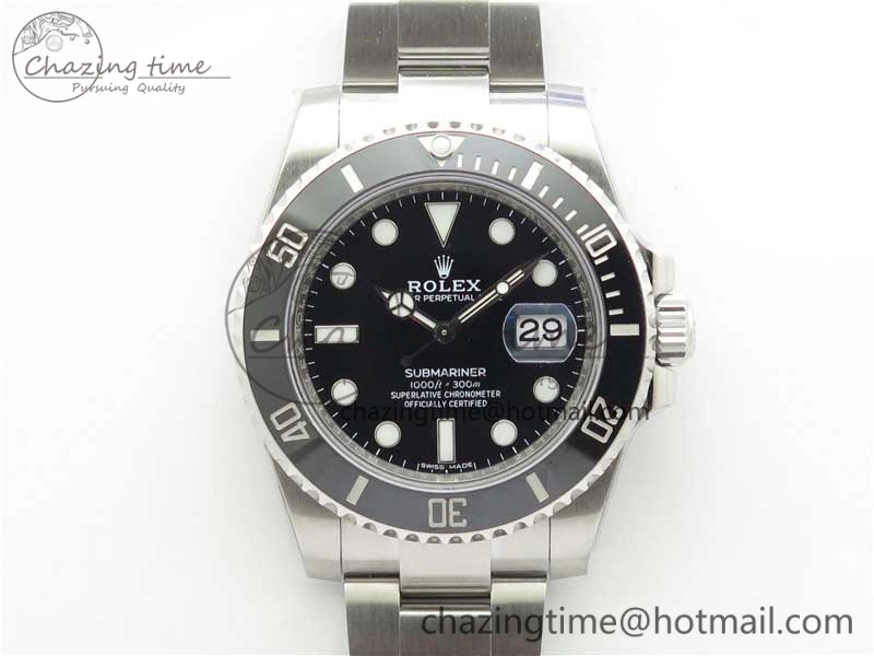 Submariner 116610 LN Black Ceramic VSF 1:1 Best Edition 904L SS Case and Bracelet VS3135
