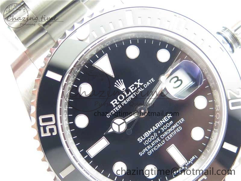 Submariner 116610 LN Black Ceramic ZF 1:1 Best Edition 904L SS Case and Bracelet VR3135
