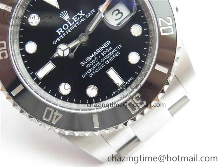 Submariner 116610 LN Black Ceramic ZF 1:1 Best Edition 904L SS Case and Bracelet VR3135