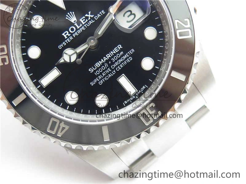Submariner 116610 LN Black Ceramic ZF 1:1 Best Edition 904L SS Case and Bracelet VR3135