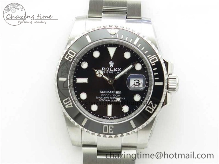 Submariner 116610 LN Black Ceramic ZF 1:1 Best Edition 904L SS Case and Bracelet VR3135