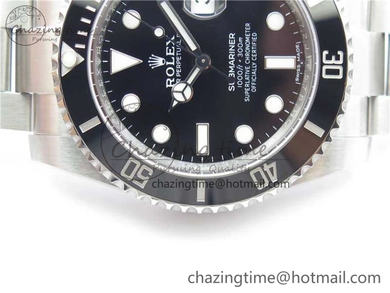 Submariner 116610 LN Black Ceramic ZF 1:1 Best Edition 904L SS Case and Bracelet VR3135