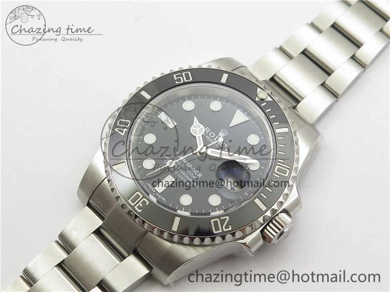 Submariner 116610 LN Black Ceramic ZF 1:1 Best Edition 904L SS Case and Bracelet VR3135
