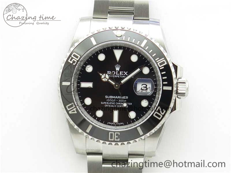 Submariner 116610 LN Black Ceramic ZF 1:1 Best Edition 904L SS Case and Bracelet VR3135