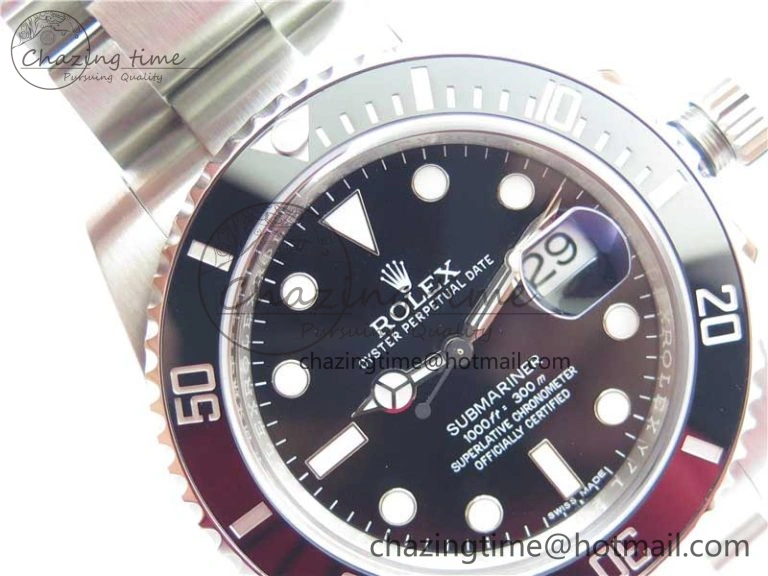 Submariner 116610 LN Black Ceramic ZRF 1:1 Best Edition on SS Bracelet VR3135 (CF Bezel)