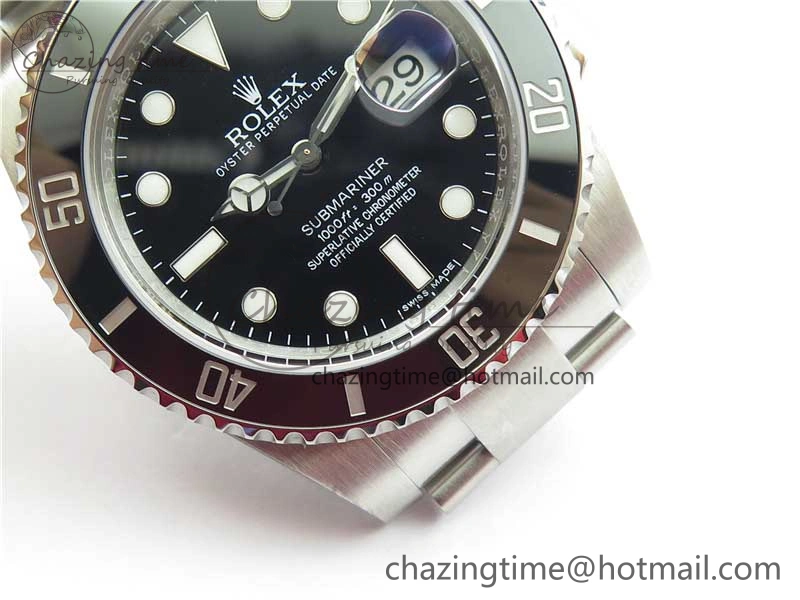 Submariner 116610 LN Black Ceramic ZRF 1:1 Best Edition on SS Bracelet VR3135 (CF Bezel)