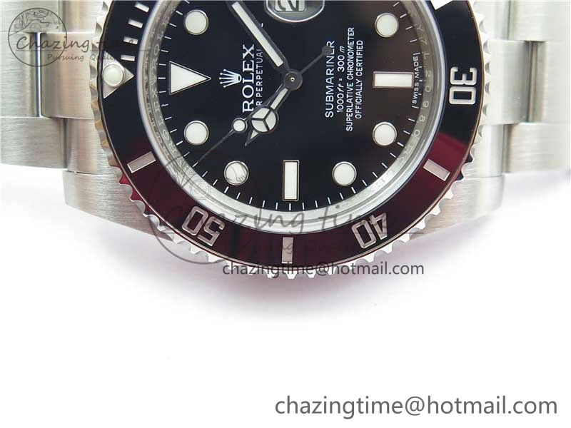Submariner 116610 LN Black Ceramic ZRF 1:1 Best Edition on SS Bracelet VR3135 (CF Bezel)