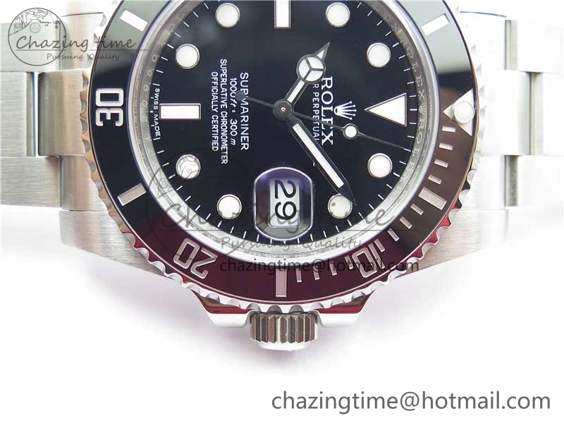 Submariner 116610 LN Black Ceramic ZRF 1:1 Best Edition on SS Bracelet VR3135 (CF Bezel)