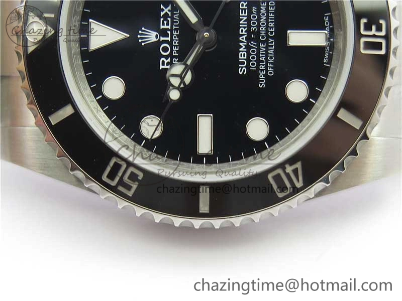 Submariner 116610 LN Black Ceramic ZZF 904L 1:1 Best Edition on SS Bracelet A2836