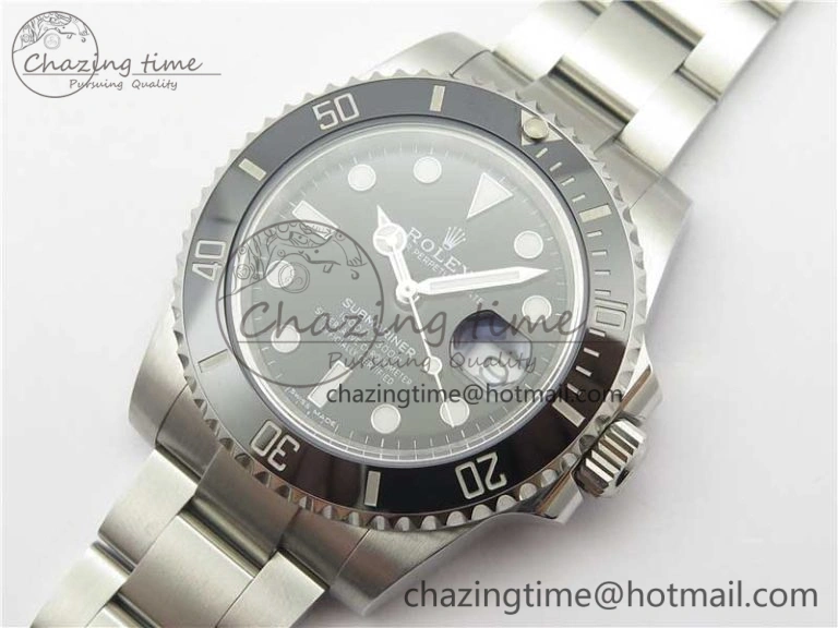 Submariner 116610 LN Black Ceramic ZZF 904L 1:1 Best Edition on SS Bracelet SA3135 V2