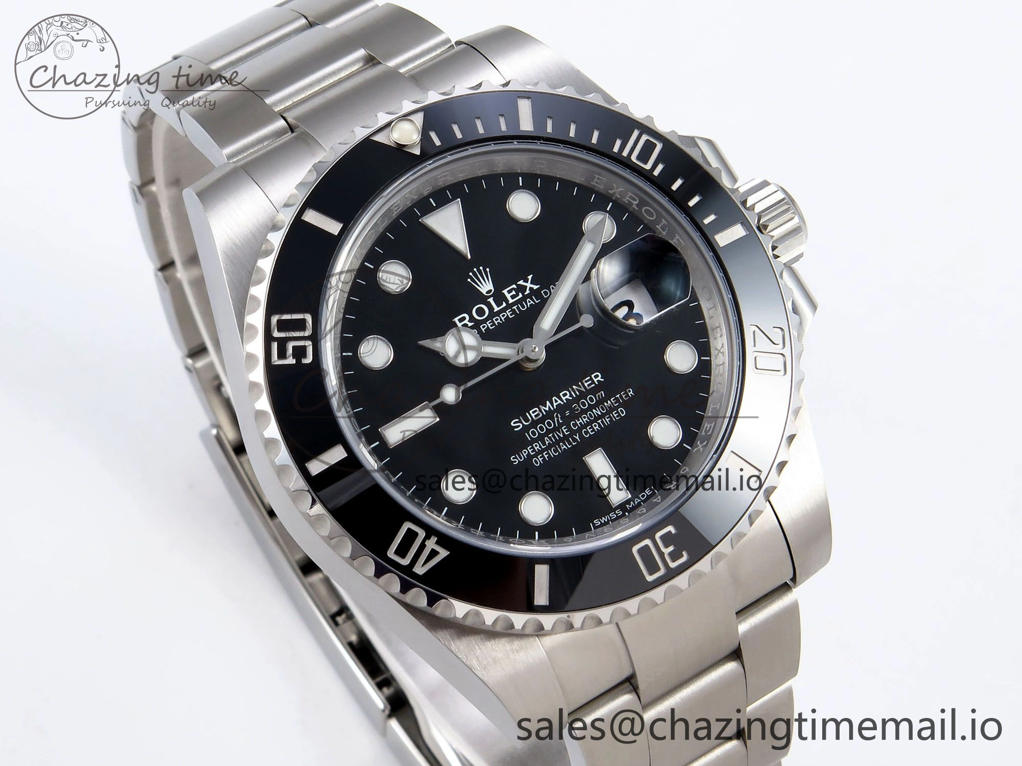 Submariner 116610 LN HGF 1:1 Best Edition Black Dial on SS Bracelet SH3135 V2
