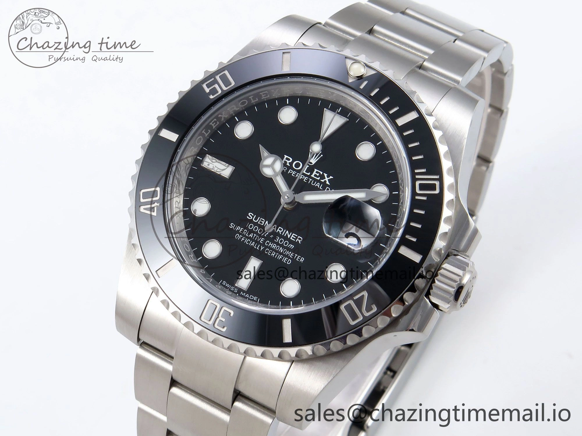 Submariner 116610 LN HGF 1:1 Best Edition Black Dial on SS Bracelet SH3135 V2