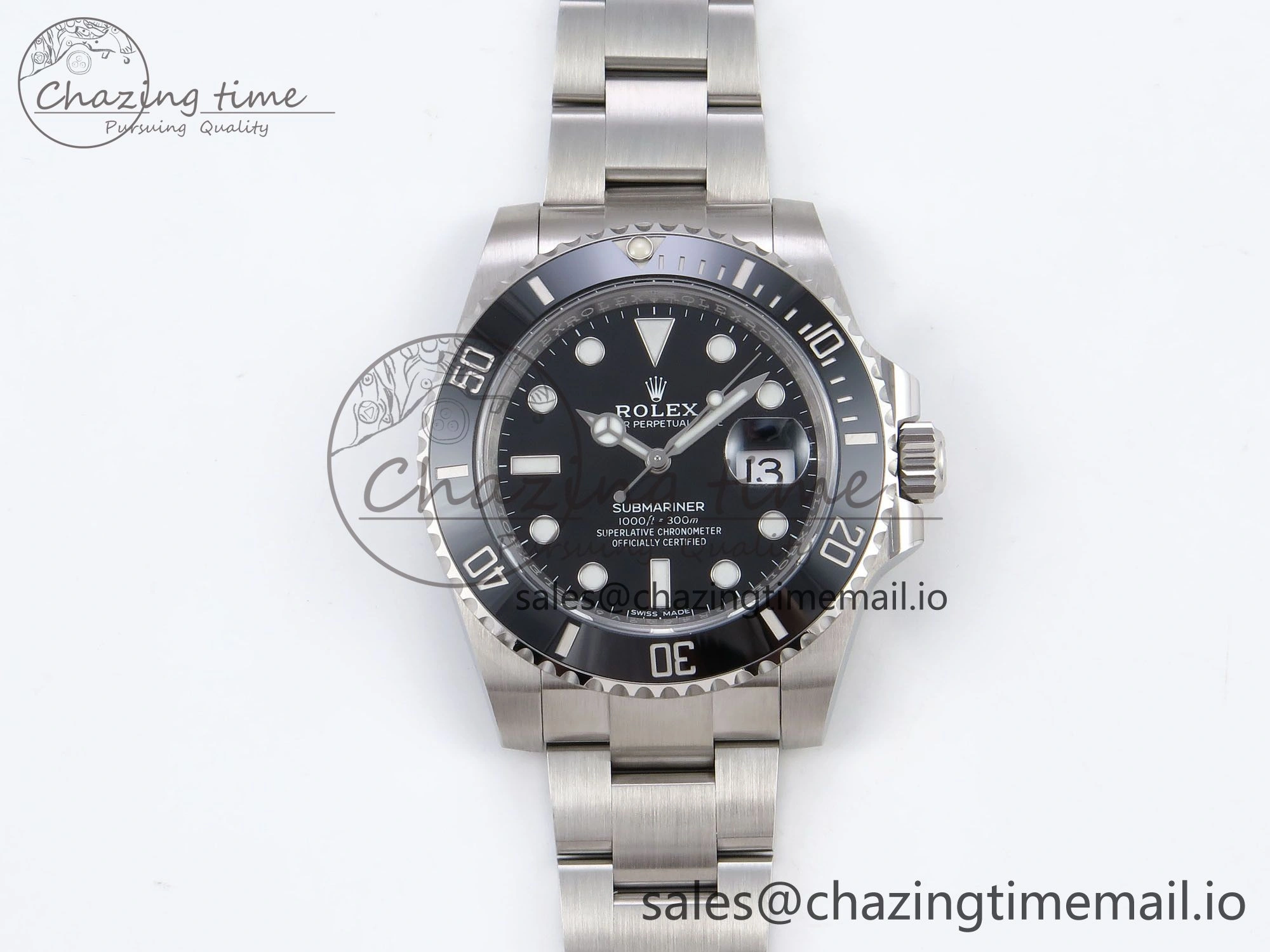 Submariner 116610 LN HGF 1:1 Best Edition Black Dial on SS Bracelet SH3135 V2