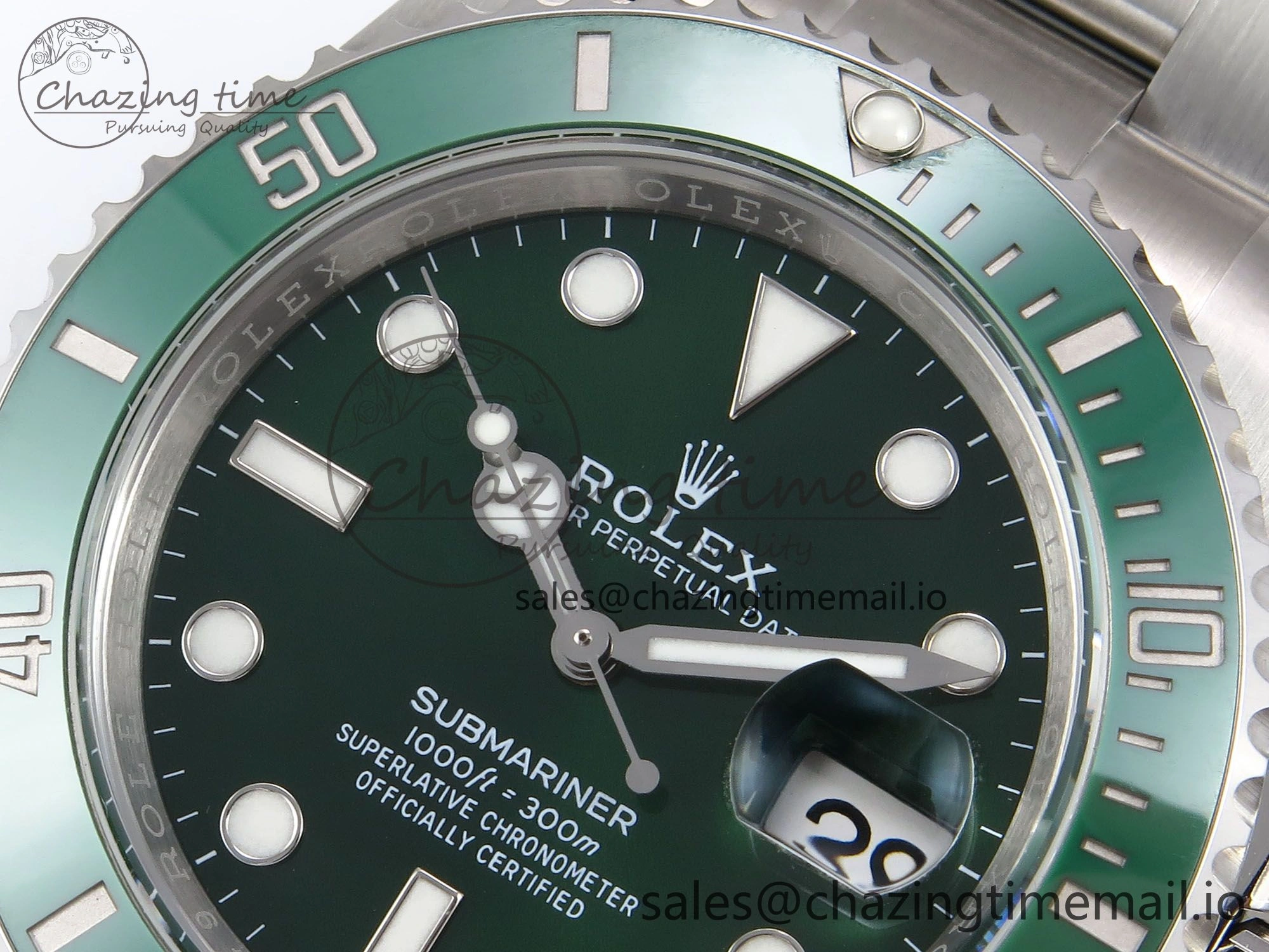 Submariner 116610 LV 40mm RF 1:1 Best Edition Green Ceramic on SS 904L Bracelet Steel VR3135