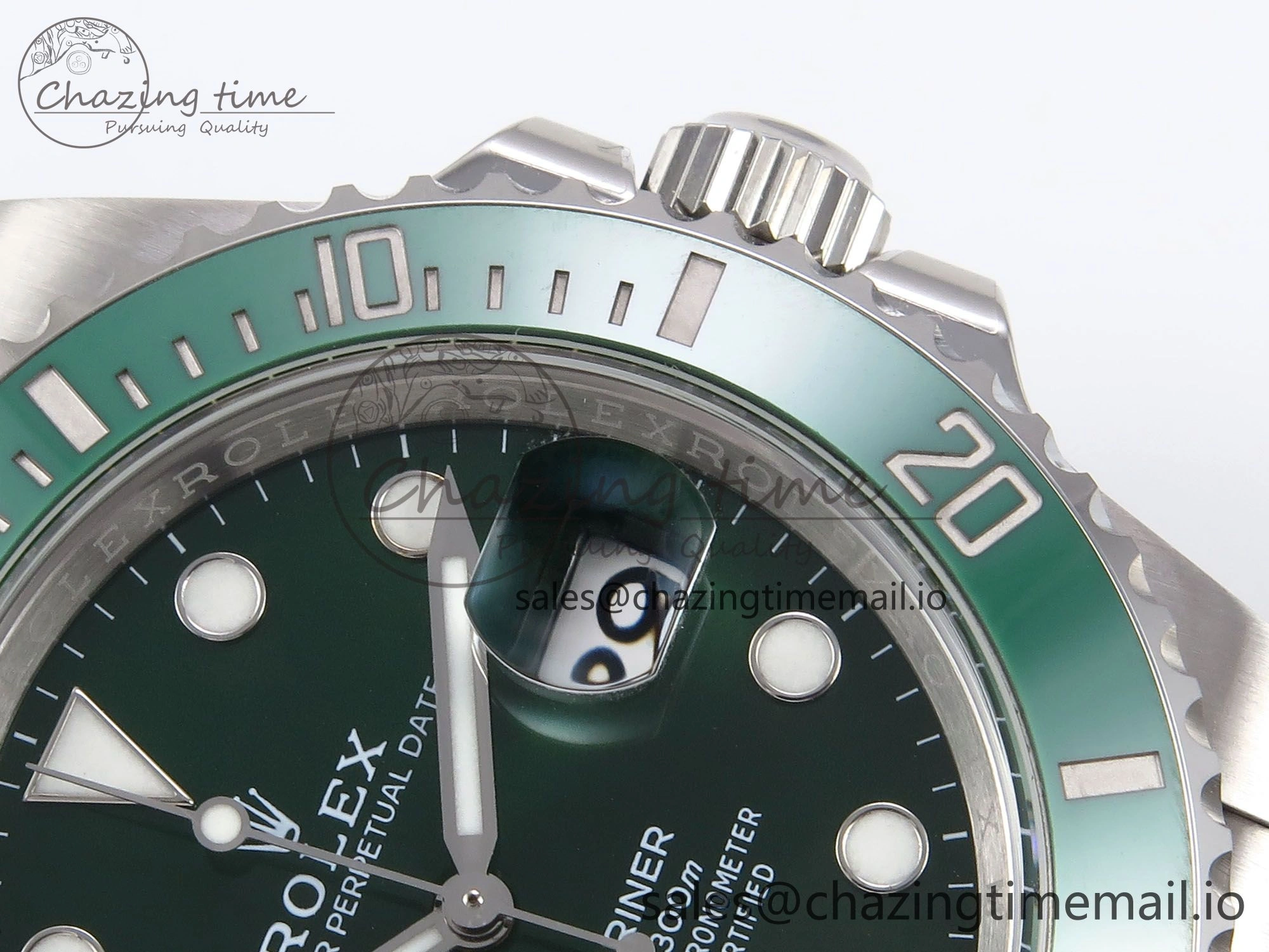 Submariner 116610 LV 40mm RF 1:1 Best Edition Green Ceramic on SS 904L Bracelet Steel VR3135