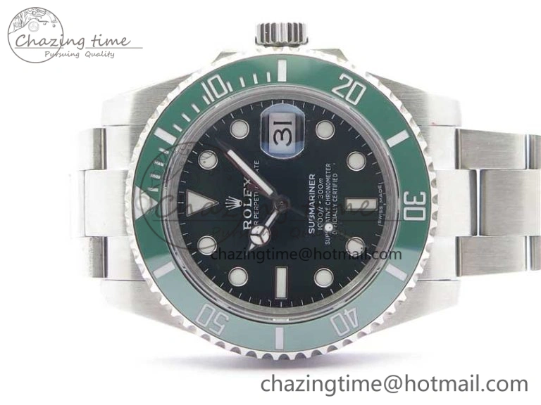 Submariner 116610 LV Green Ceramic 316L Bp Maker 1:1 Best Edition Green Dial on SS Bracelet SA3135 V2