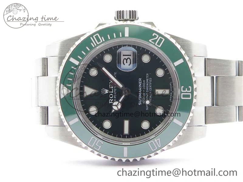 Submariner 116610 LV Green Ceramic 316L Bp Maker 1:1 Best Edition Green Dial on SS Bracelet SA3135 V2