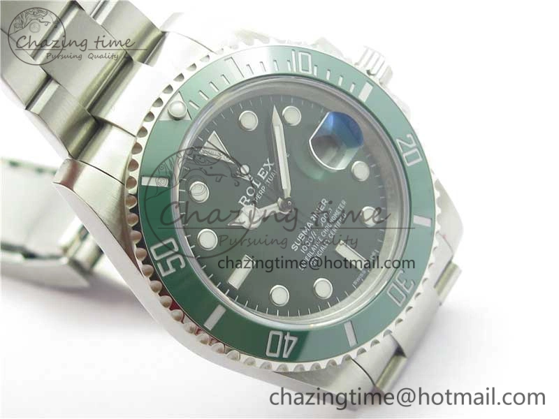 Submariner 116610 LV Green Ceramic 316L Bp Maker 1:1 Best Edition Green Dial on SS Bracelet SA3135 V2