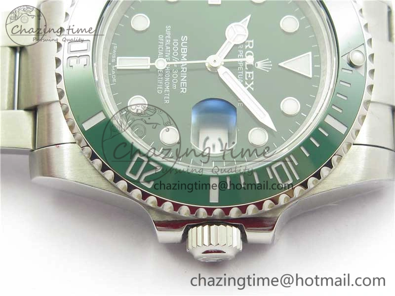 Submariner 116610 LV Green Ceramic 316L Bp Maker 1:1 Best Edition Green Dial on SS Bracelet SA3135 V2