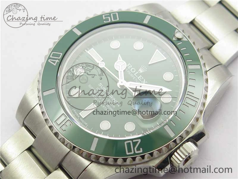 Submariner 116610 LV Green Ceramic 316L Bp Maker 1:1 Best Edition Green Dial on SS Bracelet SA3135 V2