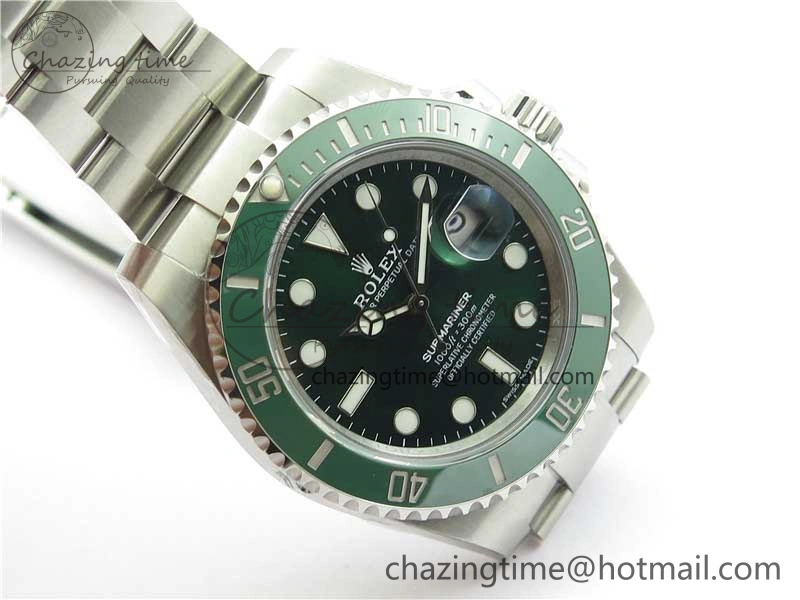 Submariner 116610 LV Green Ceramic 316L Steel Noob 1:1 Best Edition V10.5