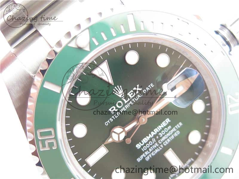 Submariner 116610 LV Green Ceramic 316L Steel Noob 1:1 Best Edition V10.5
