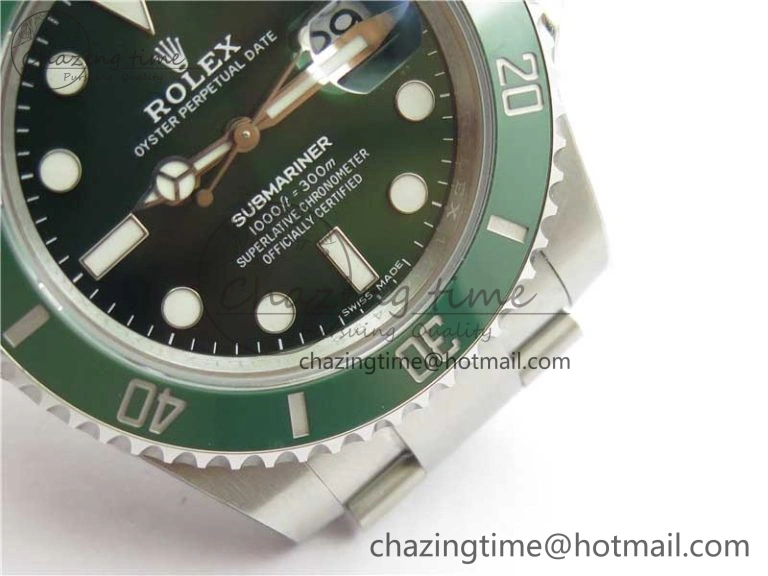 Submariner 116610 LV Green Ceramic 316L Steel Noob 1:1 Best Edition V10.5
