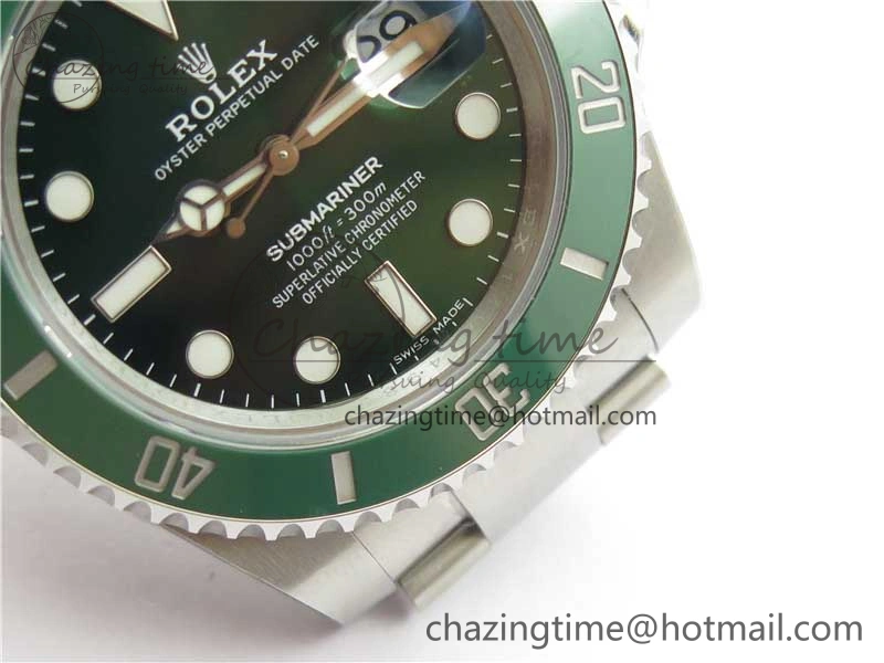 Submariner 116610 LV Green Ceramic 316L Steel Noob 1:1 Best Edition V10.5
