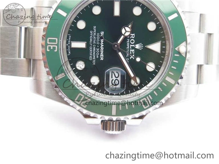 Submariner 116610 LV Green Ceramic 316L Steel Noob 1:1 Best Edition V10.5