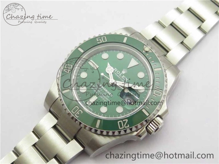 Submariner 116610 LV Green Ceramic 316L Steel Noob 1:1 Best Edition V10.5