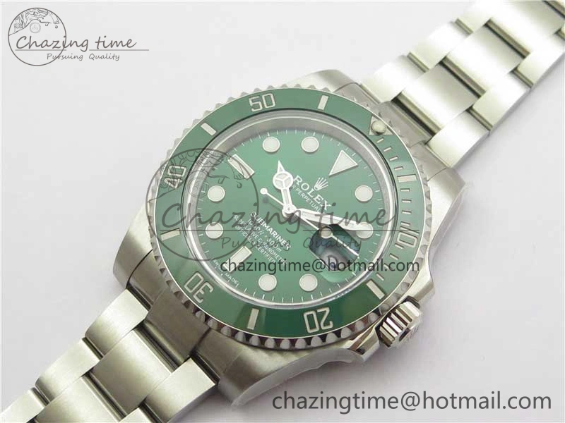 Submariner 116610 LV Green Ceramic 316L Steel Noob 1:1 Best Edition V10.5