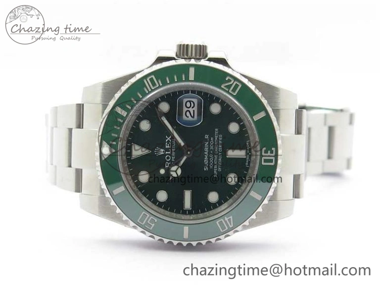 Submariner 116610 LV Green Ceramic 904L Steel V6F 1:1 Best Edition VS3135 V2 (Free Rubber B)