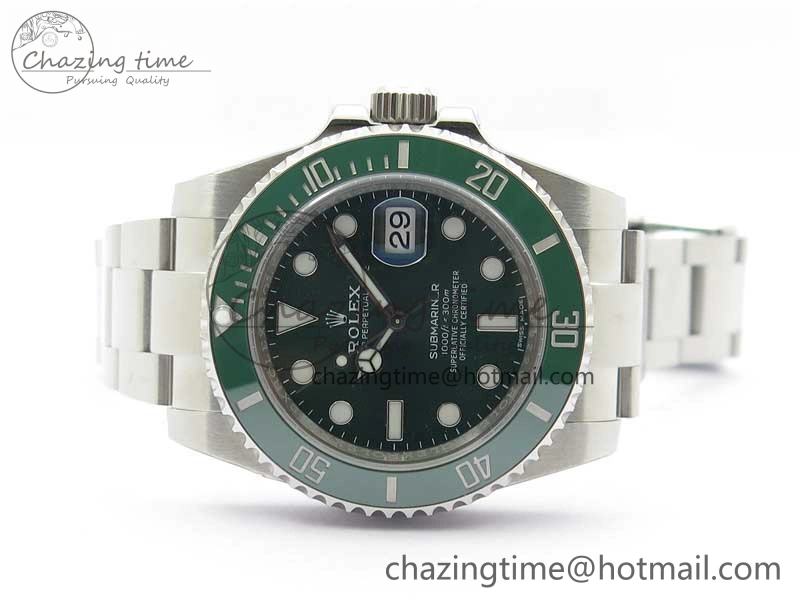Submariner 116610 LV Green Ceramic 904L Steel V6F 1:1 Best Edition VS3135 V2 (Free Rubber B)