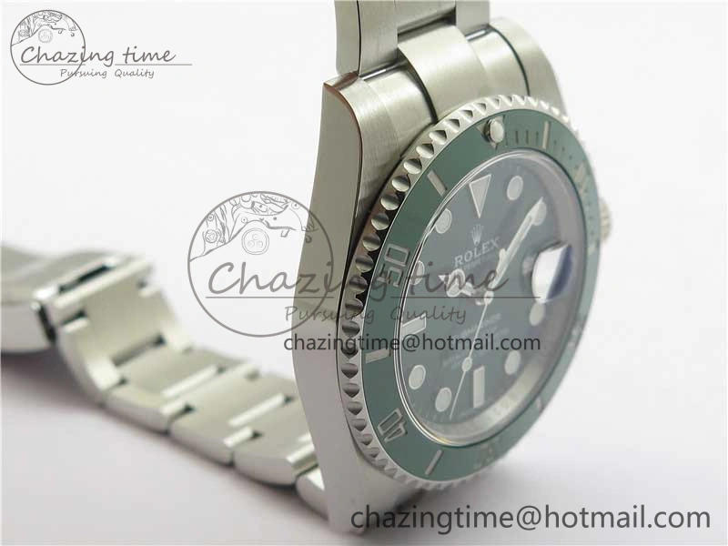 Submariner 116610 LV Green Ceramic 904L Steel V6F 1:1 Best Edition VS3135 V2 (Free Rubber B)