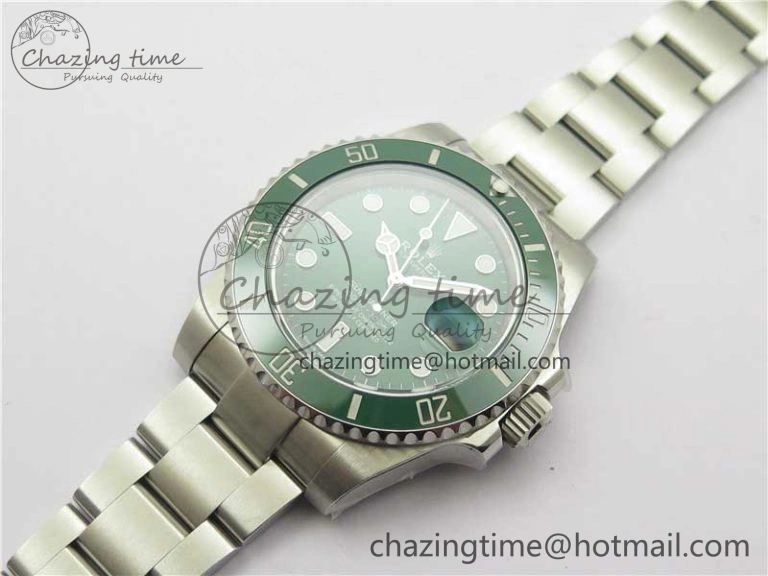 Submariner 116610 LV Green Ceramic 904L Steel V6F 1:1 Best Edition VS3135 V2 (Free Rubber B)