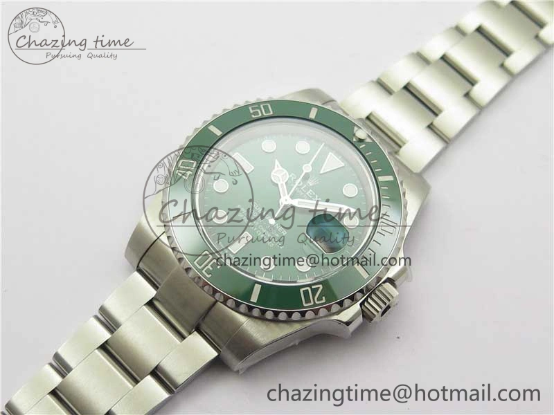 Submariner 116610 LV Green Ceramic 904L Steel V6F 1:1 Best Edition VS3135 V2 (Free Rubber B)