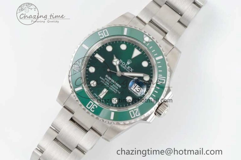Submariner 116610 LV Green Ceramic APSF 1:1 Best Edition on SS Bracelet VR3135