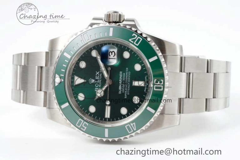 Submariner 116610 LV Green Ceramic APSF 1:1 Best Edition on SS Bracelet VR3135