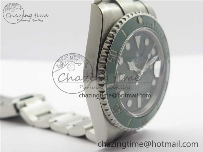 Submariner 116610 LV Green Ceramic ARF 1:1 Best Edition 904L SS Case and Bracelet A2824 V3
