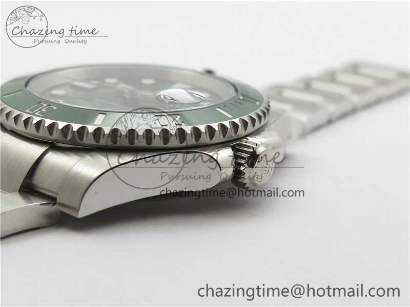 Submariner 116610 LV Green Ceramic ARF 1:1 Best Edition 904L SS Case and Bracelet A2824 V4