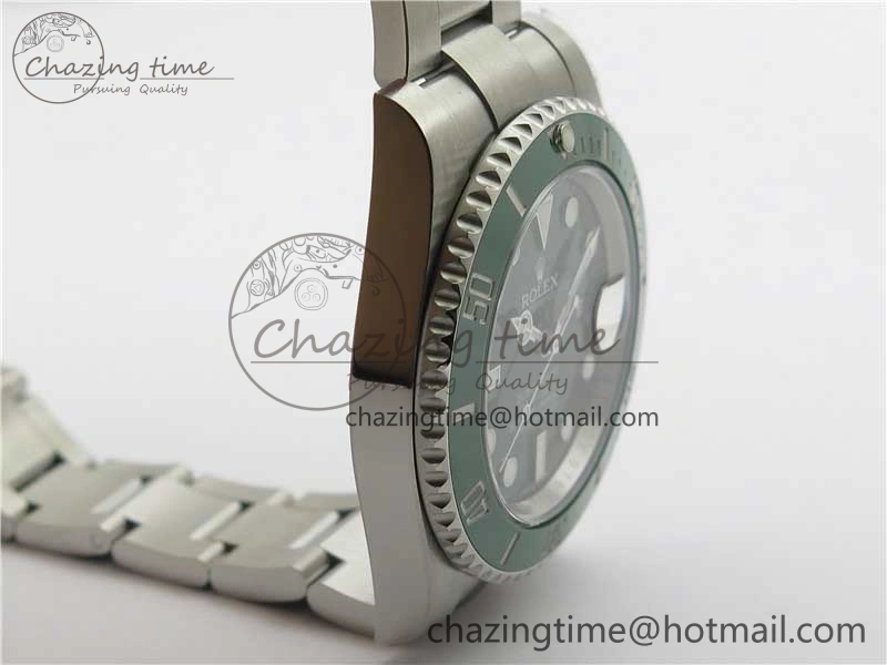 Submariner 116610 LV Green Ceramic ARF 1:1 Best Edition 904L SS Case and Bracelet A2824 V4