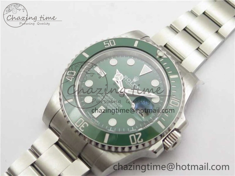 Submariner 116610 LV Green Ceramic ARF 1:1 Best Edition 904L SS Case and Bracelet A2824 V4