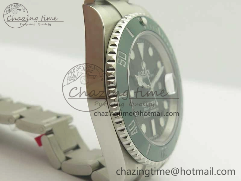 Submariner 116610 LV Green Ceramic DJF 1:1 Best Edition 904L SS Case And Bracelet SA3135