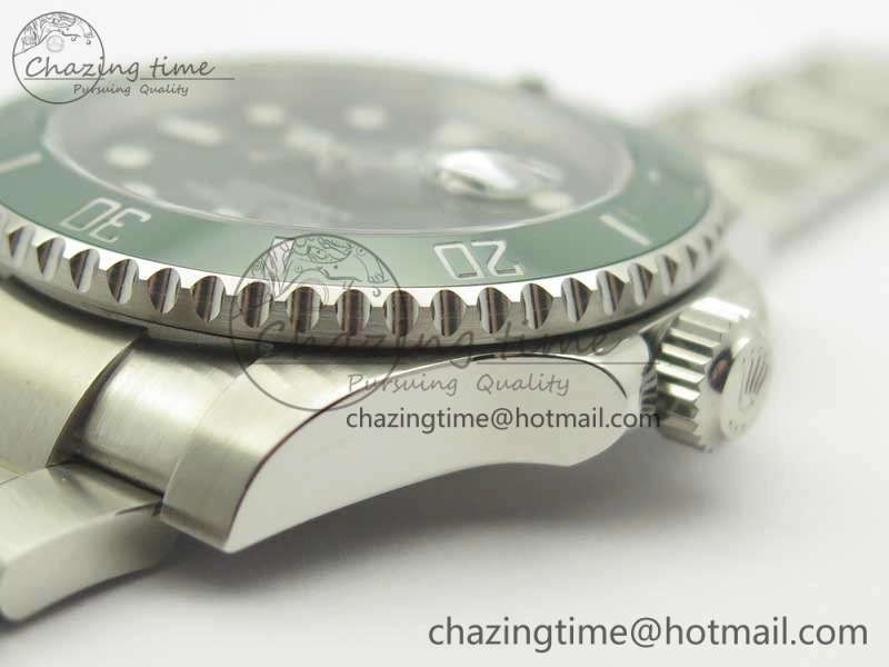 Submariner 116610 LV Green Ceramic DJF 1:1 Best Edition 904L SS Case And Bracelet SA3135