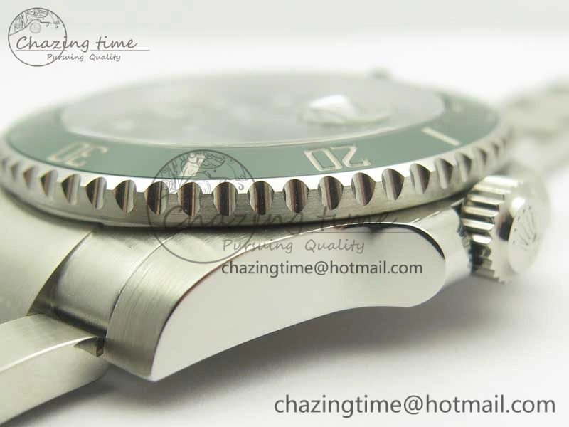 Submariner 116610 LV Green Ceramic DJF 1:1 Best Edition on SS Bracelet SA3135( Free R Cover)