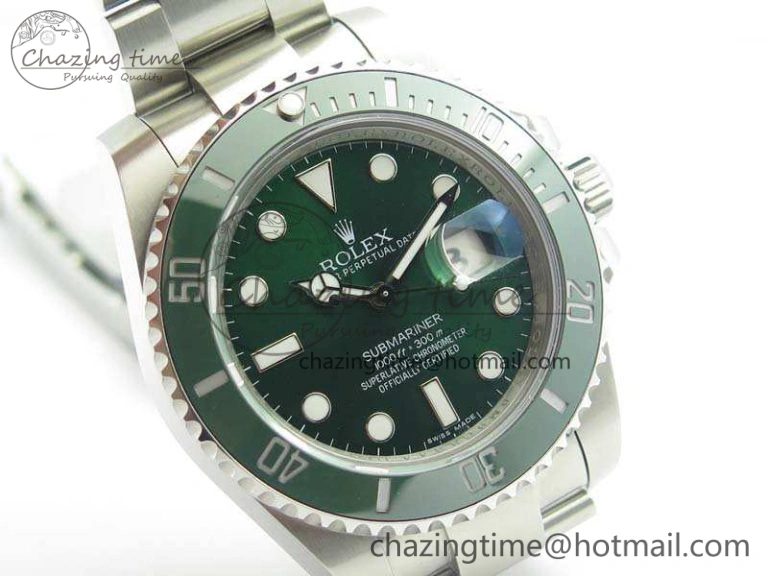 Submariner 116610 LV Green Ceramic GMF 1:1 Best Edition 904L SS Case And Bracelet SA3135