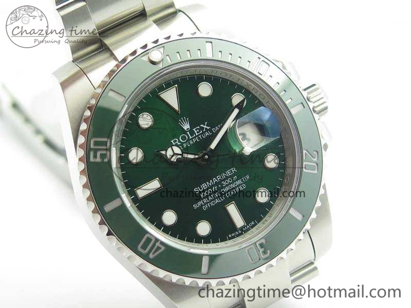 Submariner 116610 LV Green Ceramic GMF 1:1 Best Edition 904L SS Case And Bracelet SA3135